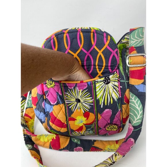 Vera Bradley Jazzy Blooms Crossbody Bag Floral Print 8x10x4 Adjustable Strap - Picture 6 of 9